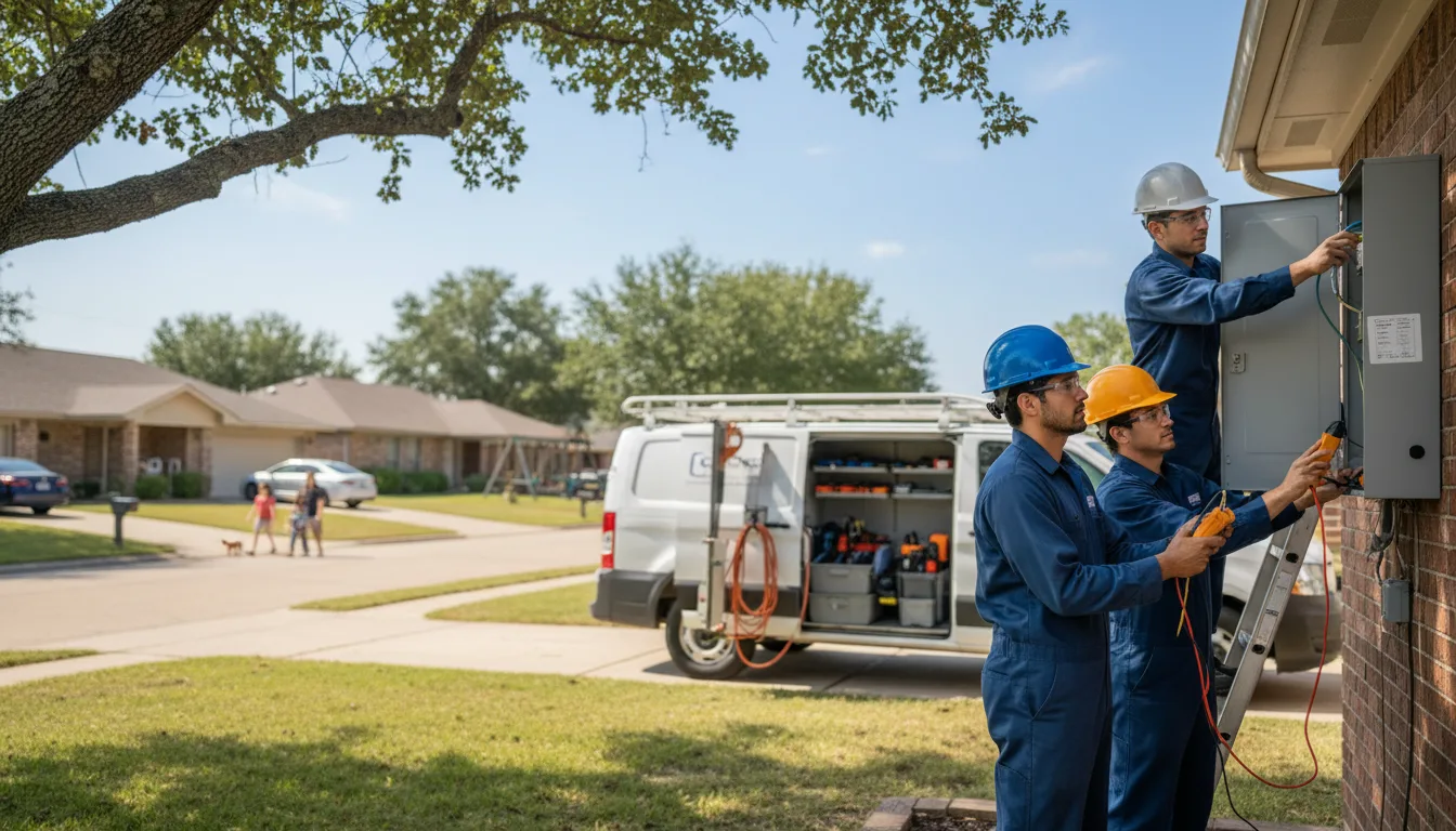 Certified electrician providing emergency electrical services in Meridale, NY